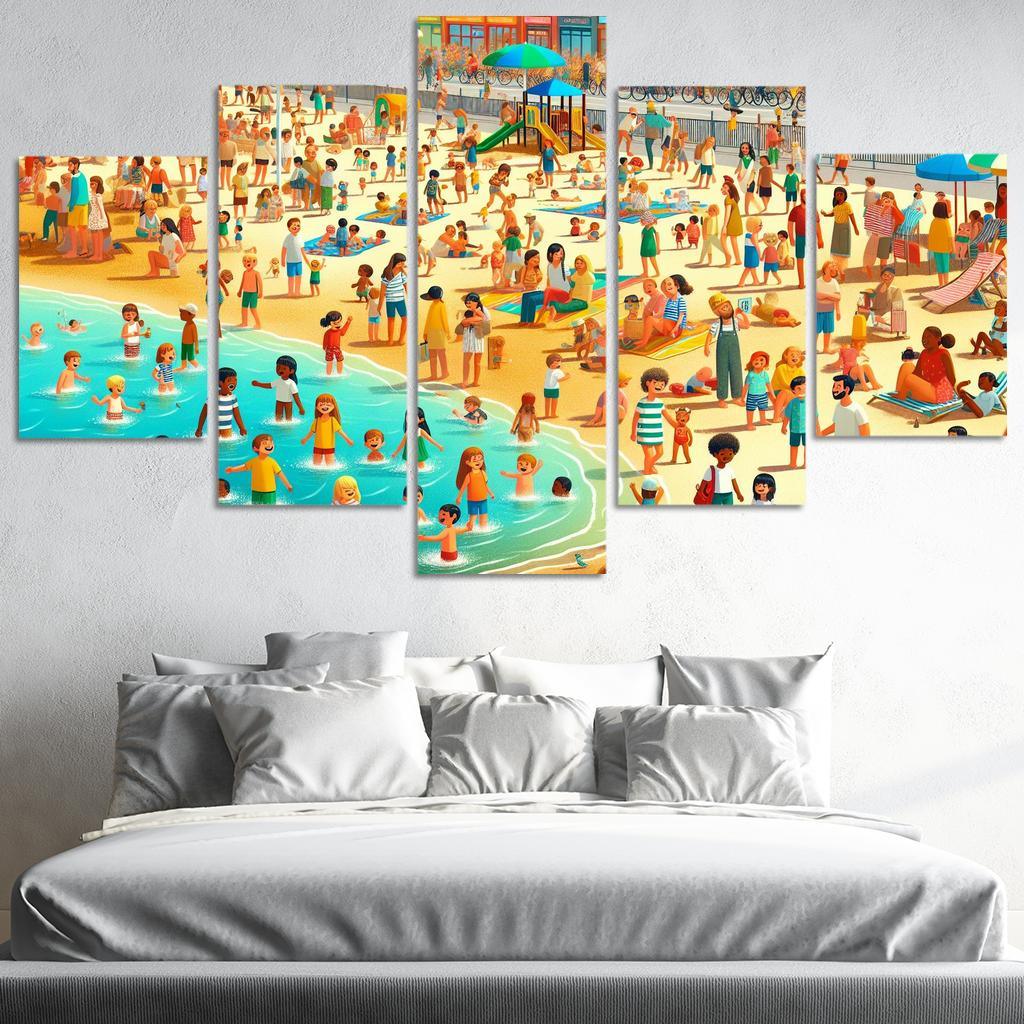 Sunshine Coast Family Fun And Activities Modern Paintings Frame
