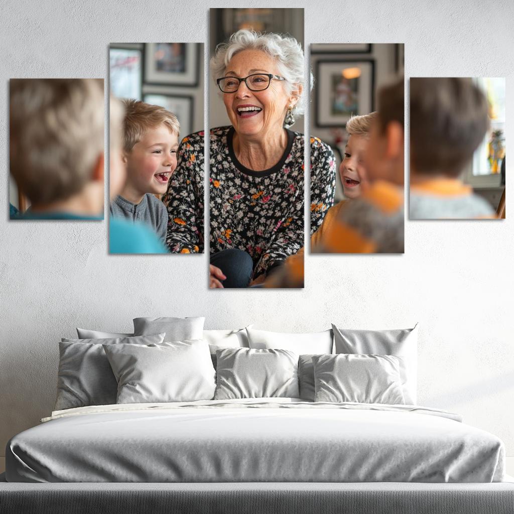 Legacy Of Laughter Cherishing Joyful Moments Modern Paintings Frame