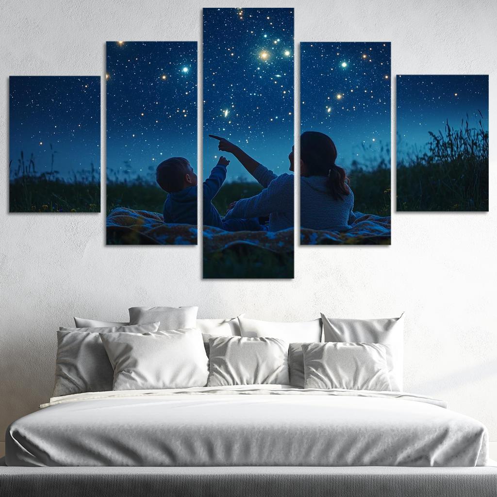 Light Of My Life A Mother's Guiding Star Canvas Paintings Frame