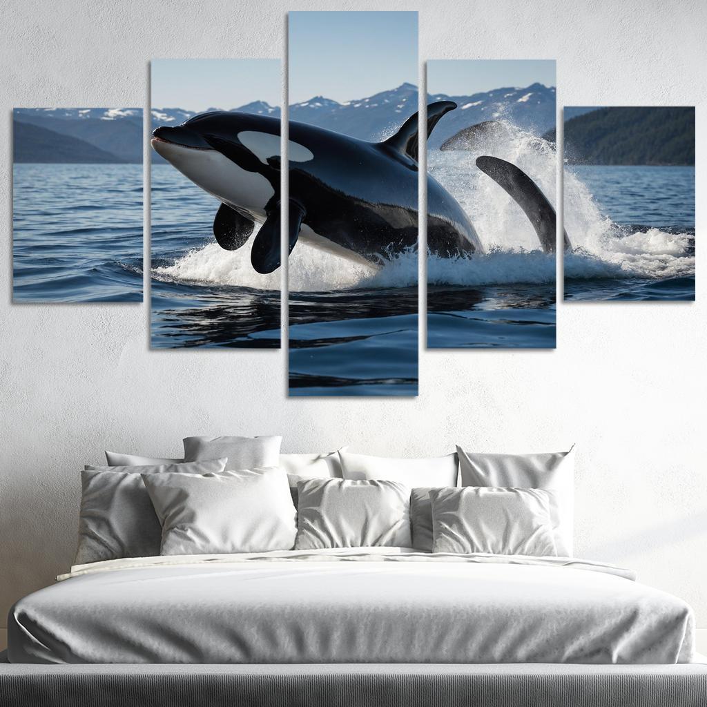 The Majestic Orca The Ocean's Apex Predator Custom Paintings Frame