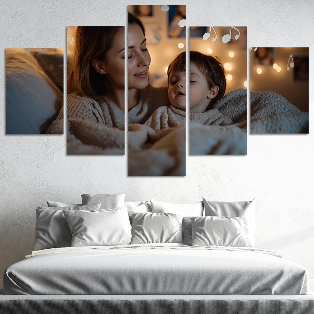 Whispers Of Comfort A Mothers Lullaby Modern Paintings Frame