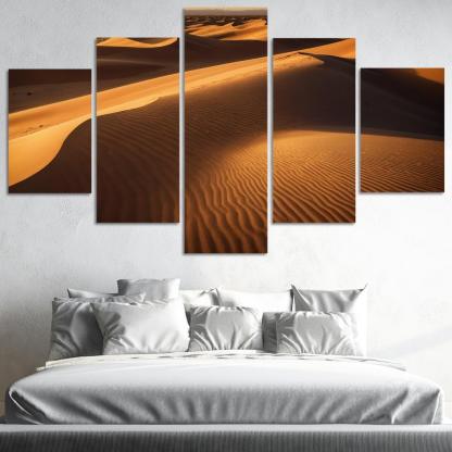The Golden Sands Of Solstice Dunes Oil Paintings Frame