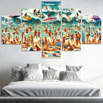 Adventure Cove Thrills On The Water Abstract Paintings Frame