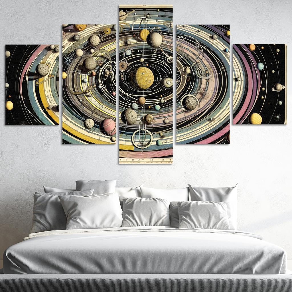 The Harmony Of Celestial Mechanics Abstract Paintings Frame