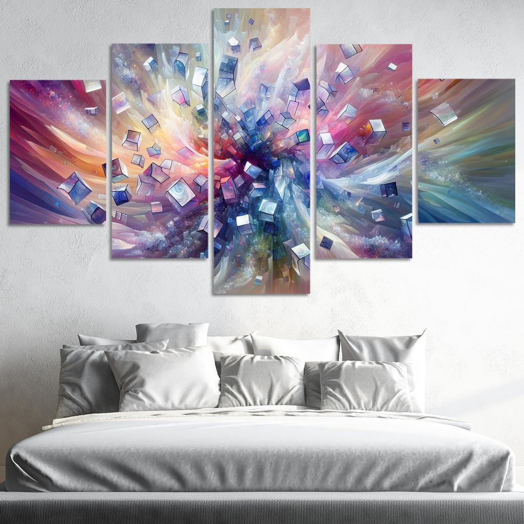 Fragments of Infinity 5 Piece HD Canvas Wall Art-Original Frame