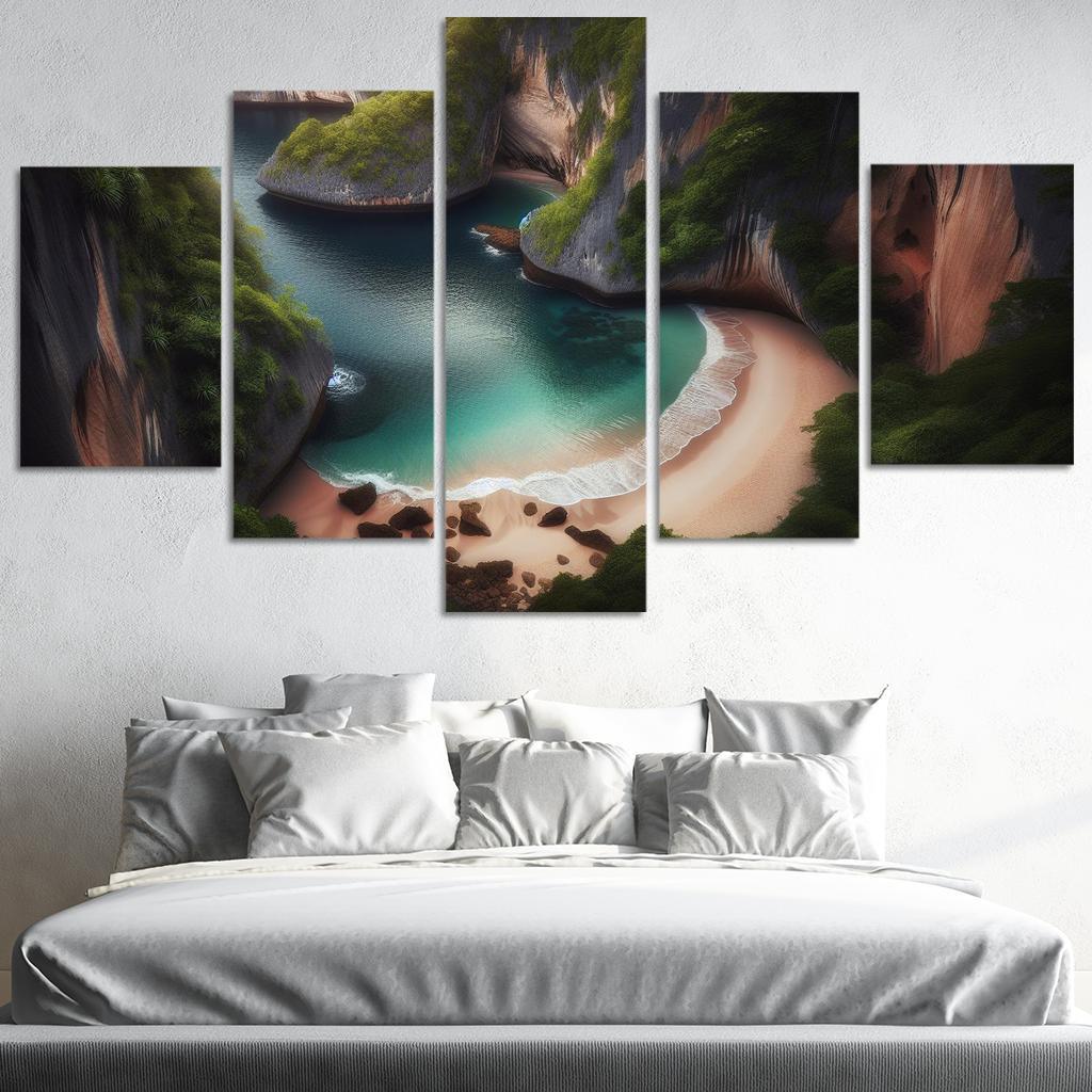 Hidden Cove Beach Premium Artwork Frames