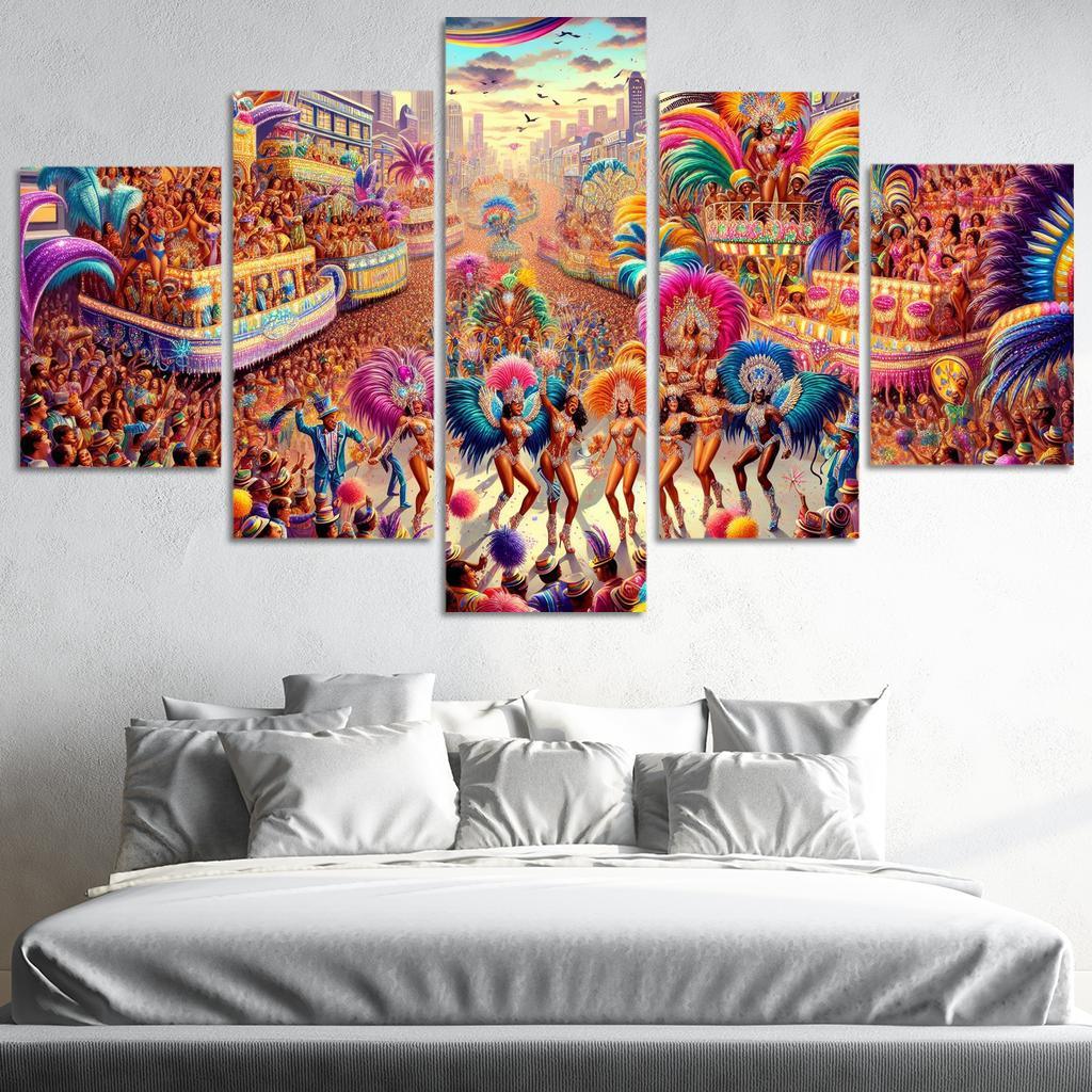 Rio Carnival - Brazil Modern Paintings Frame
