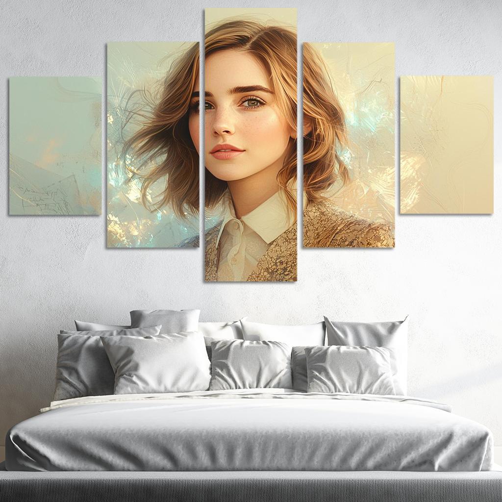 Emma Watson Leading With Grace In A Wizarding World Framed Paintings