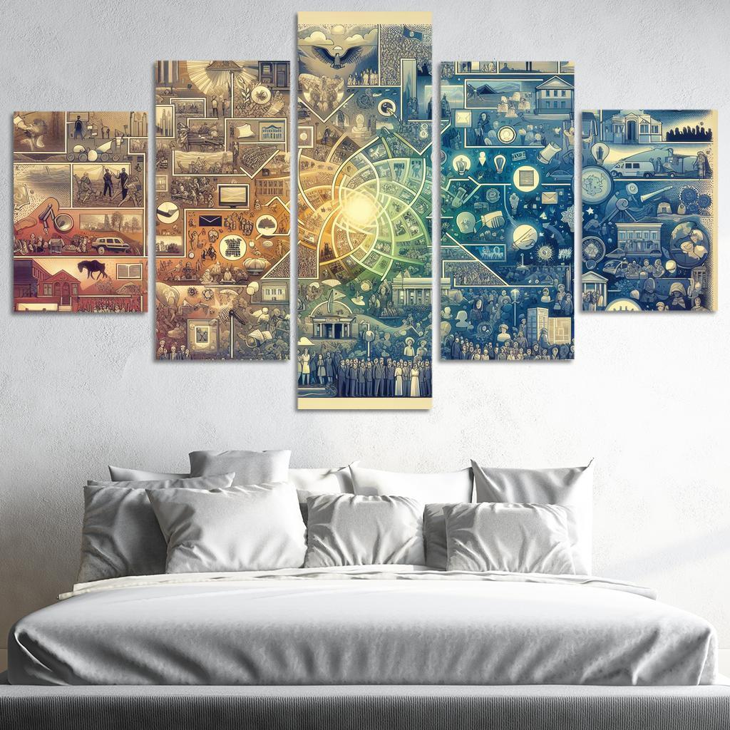 Whispers Of The Past Honoring Historical Trauma Multi-panel Paintings