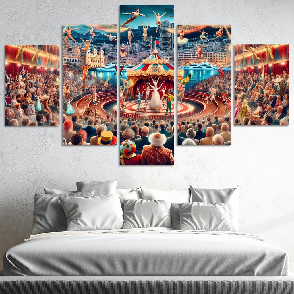 International Circus Festival - Monaco Framed Paintings