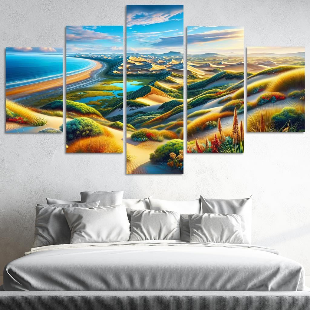 Whispering Dunes An Adventure Awaits 5 Piece HD Canvas Wall Art-Original Frame