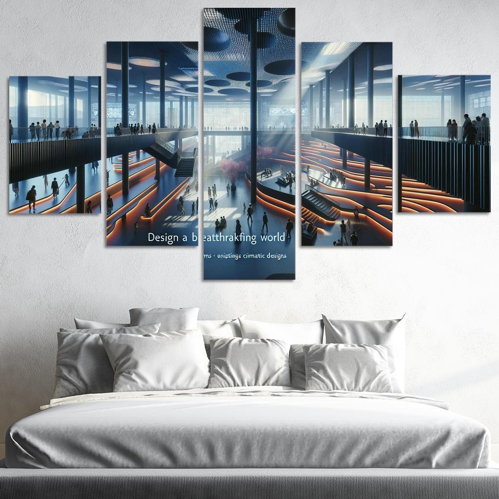 Cinematic Spaces Architecture And Film Custom Paintings Frame