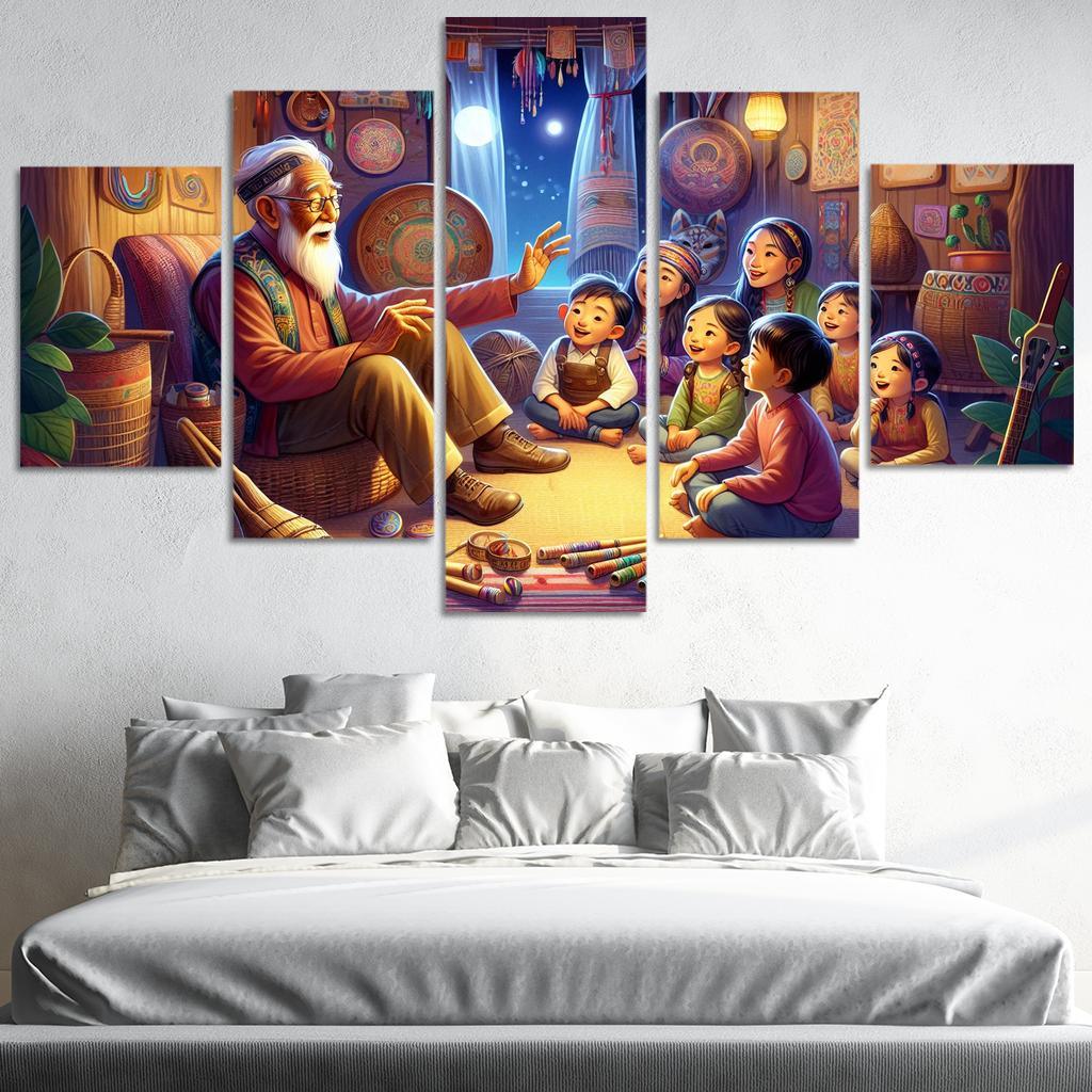 Bridging Generations The Legacy Of Cultural Knowledge Custom Paintings Frame