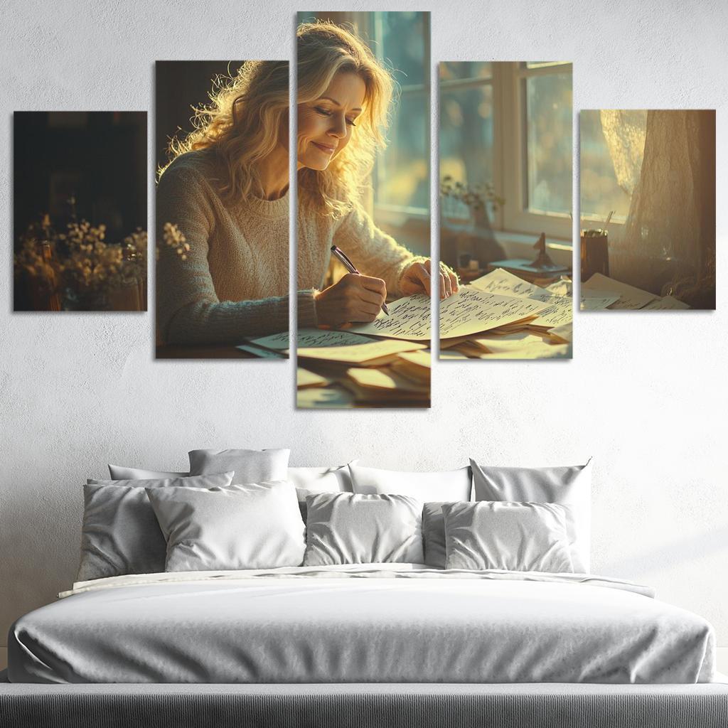 Handwritten Love Letters A Mother's Heart Modern Paintings Frame