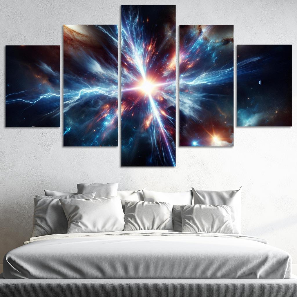 The Enigmatic Nature Of Gamma-ray Bursts Abstract Paintings Frame
