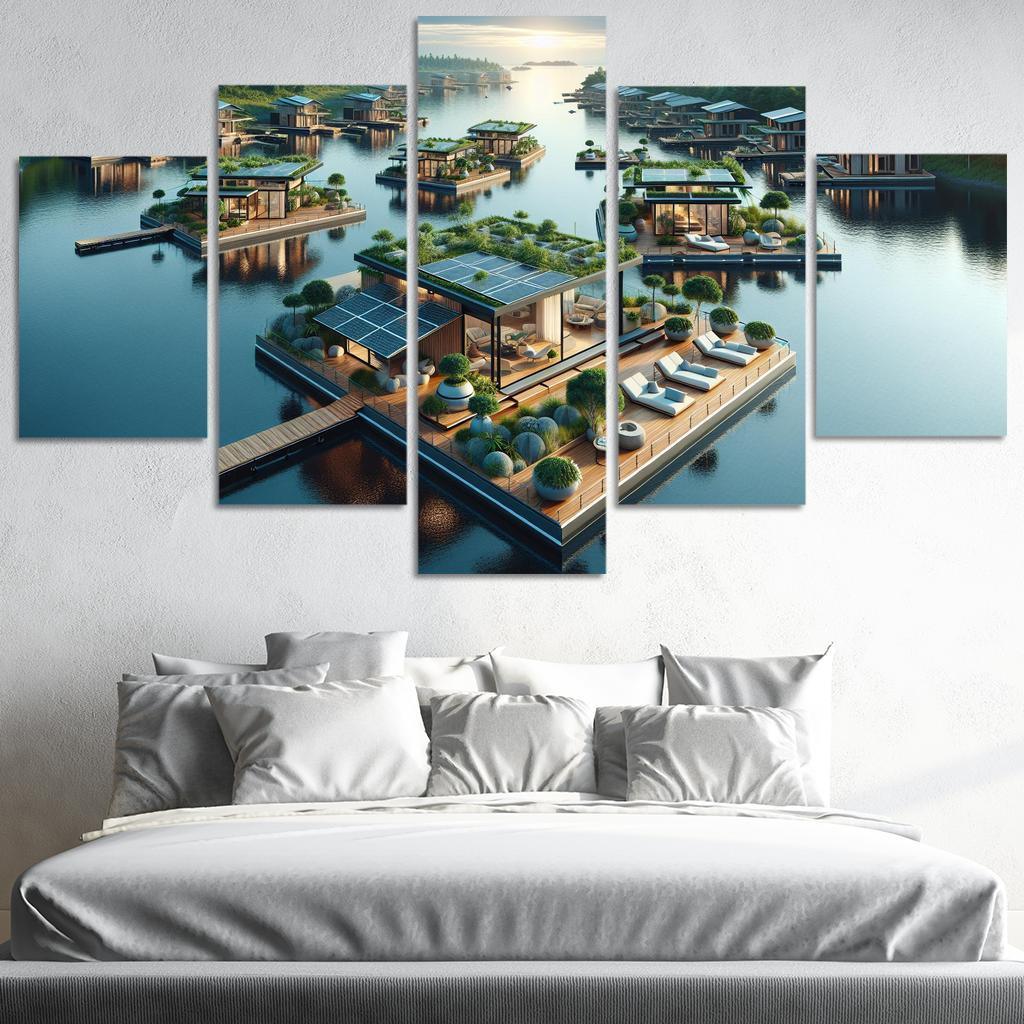 Floating Architecture Custom Paintings Frame