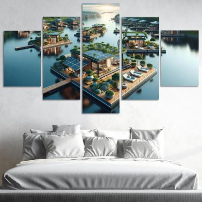 Floating Architecture Custom Paintings Frame