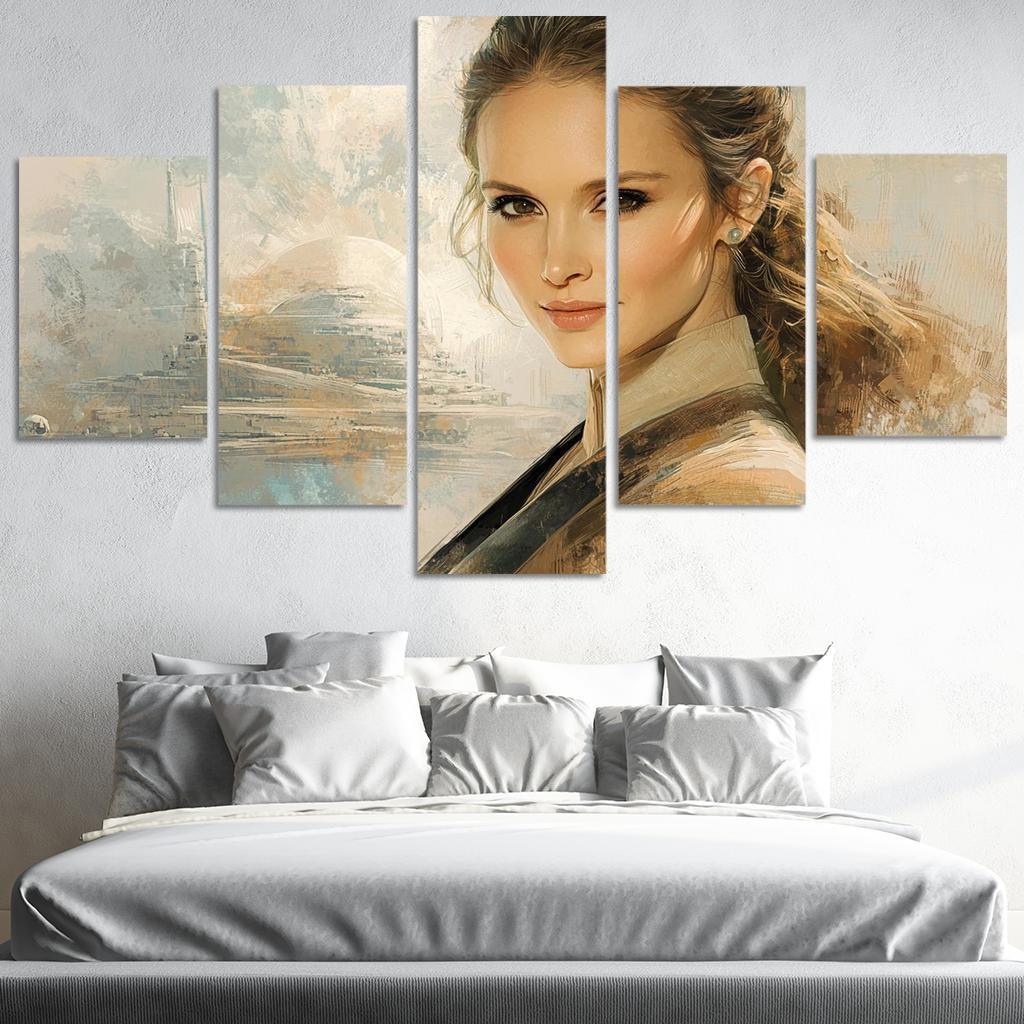 Natalie Portman From Padm To The Powerful Framed Paintings