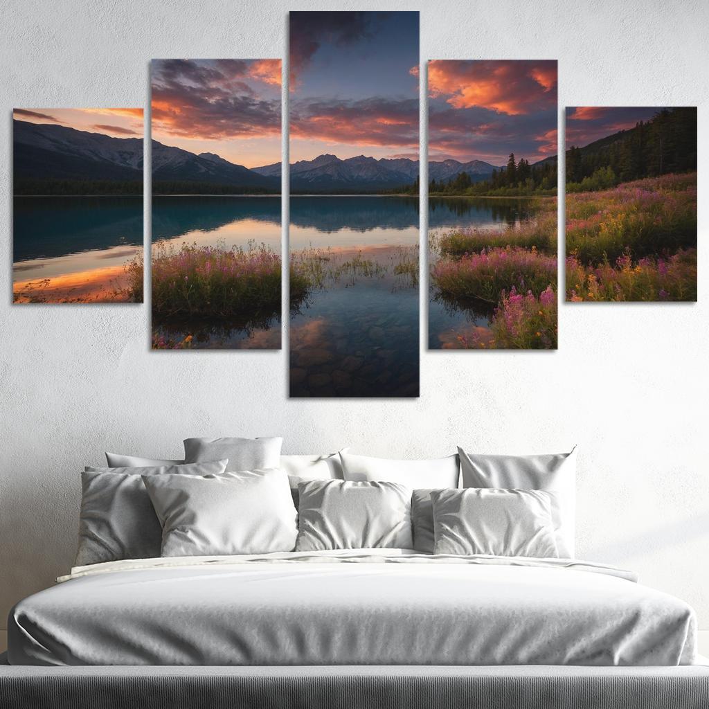 The Ethereal Glow Of Celestial Waters Oil Paintings Frame