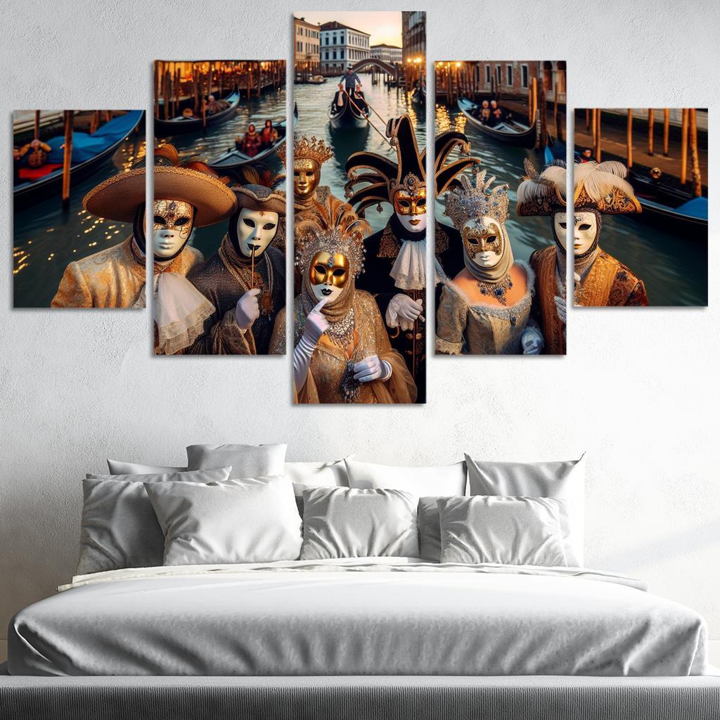 Carnival Of Venice - Italy Framed Paintings