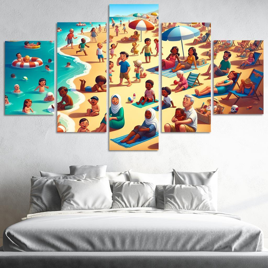 Sandy Haven Beach Premium Artwork Frames