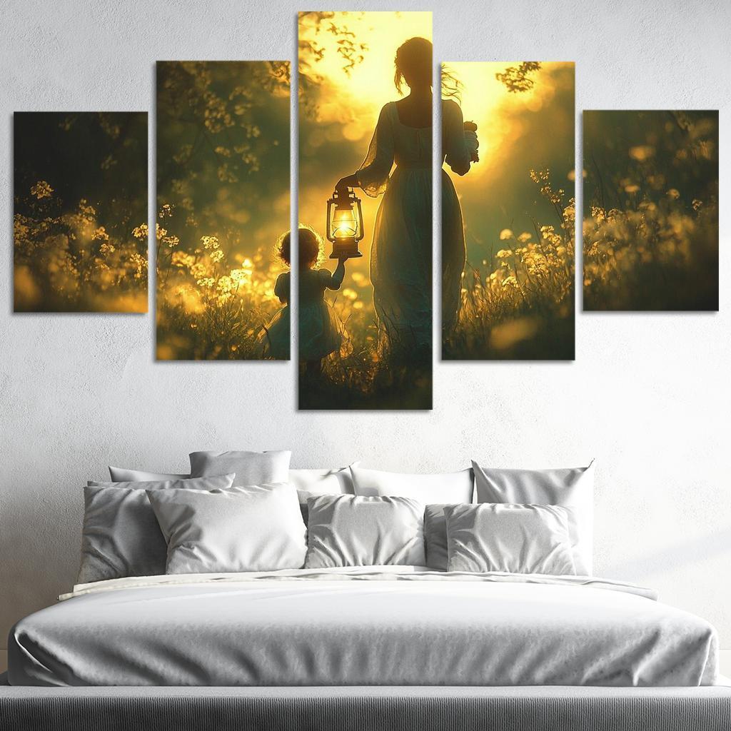 Shadows Of Love A Mothers Guiding Light Canvas Paintings Frame