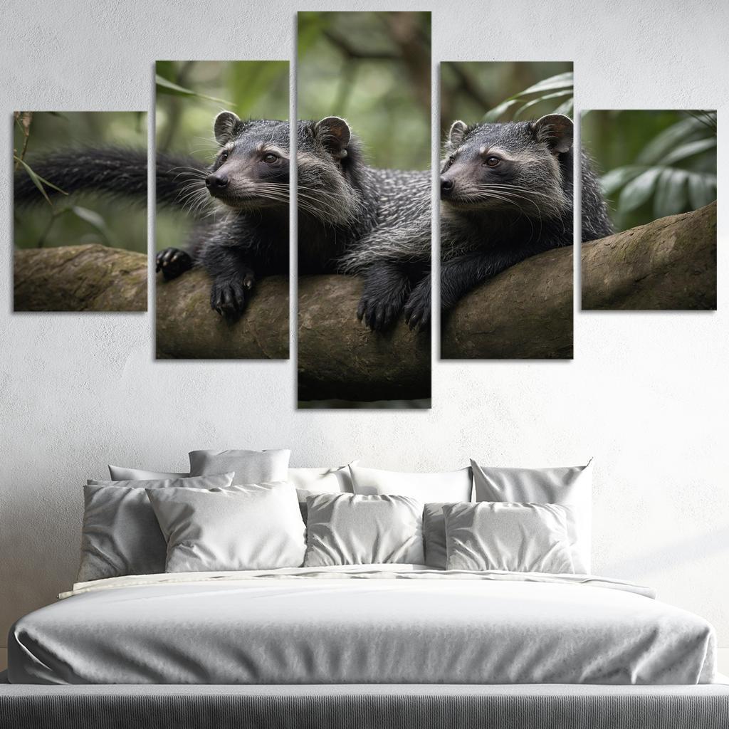 The Charming Binturong The Bearcat Of The Rainforest Canvas Paintings Frame
