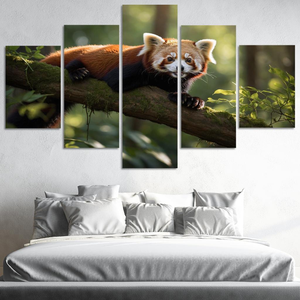 The Enigmatic Red Panda The Forest Dweller Framed Paintings