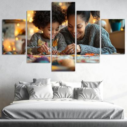 Threads Of Love Weaving A Mother's Legacy Canvas Paintings Frame