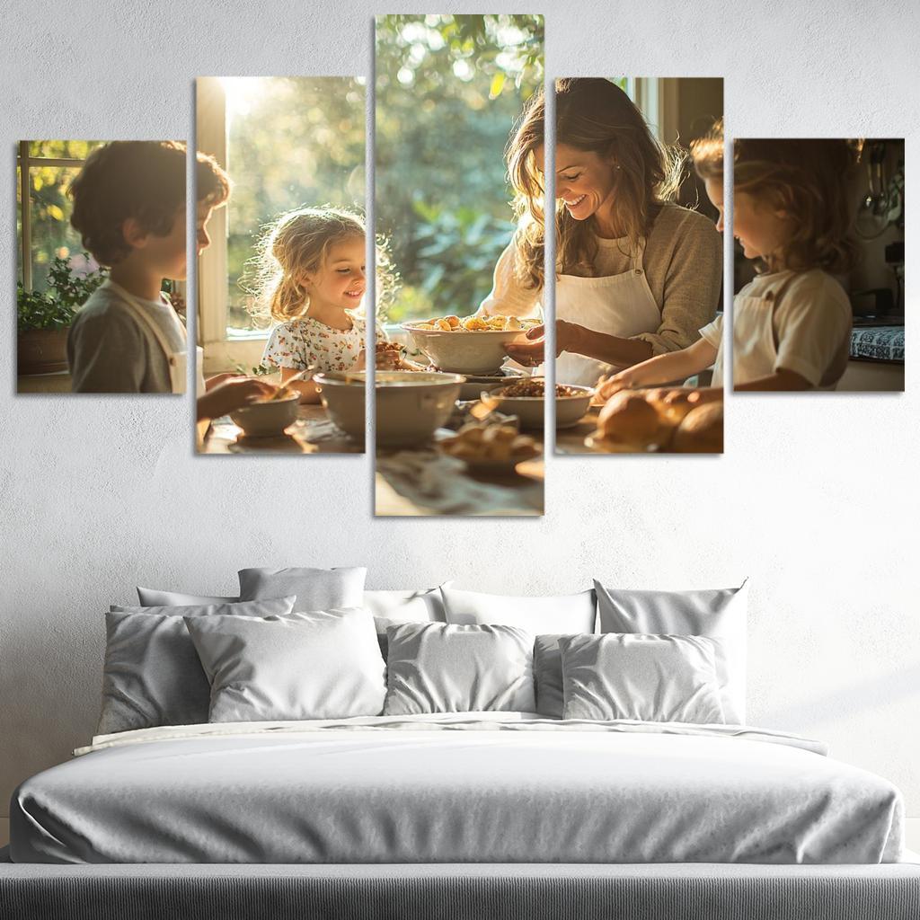 Threads Of Tradition The Weave Of Family Bonds Custom Paintings Frame