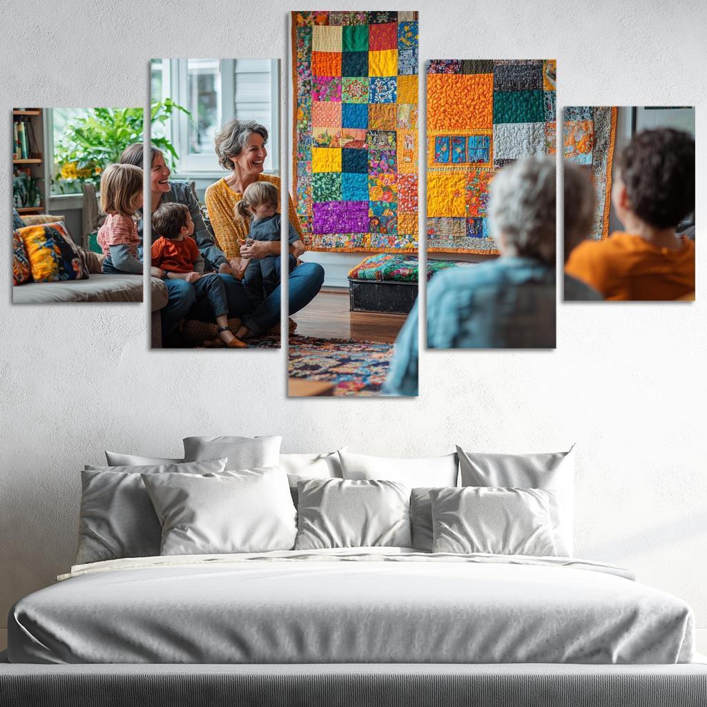 Threads Of Togetherness A Mothers Tapestry Custom Paintings Frame