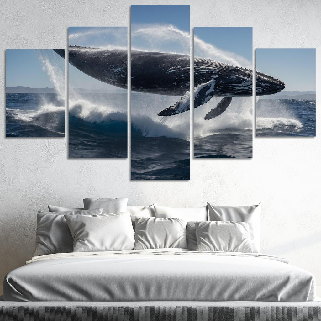 The Graceful Humpback Whale Multi-panel Paintings
