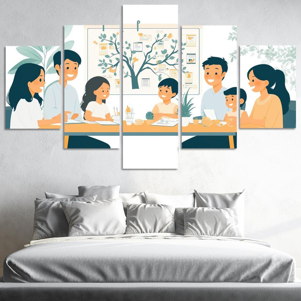 The Bonds We Share A Mothers Love Modern Paintings Frame