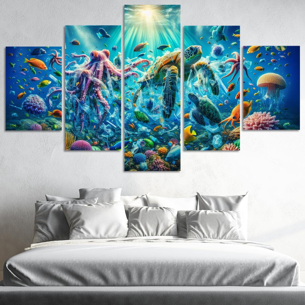 A Future Without Plastic Reimagining Waste Custom Paintings Frame