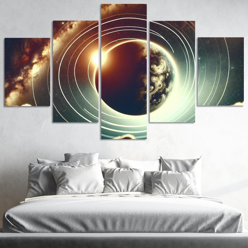 Exploring Exoplanet Atmospheres Abstract Paintings Frame