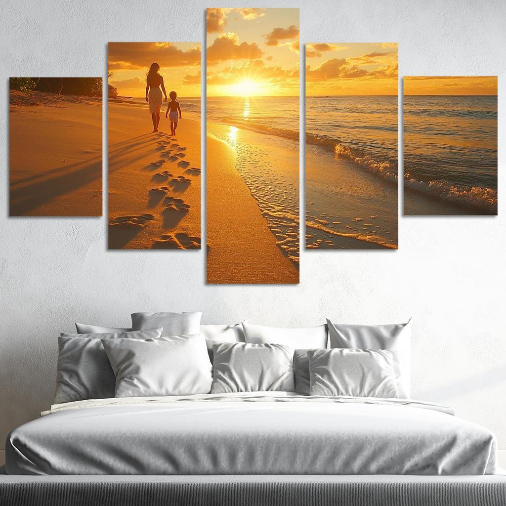 Footsteps Of Love A Mothers Journey Canvas Paintings Frame