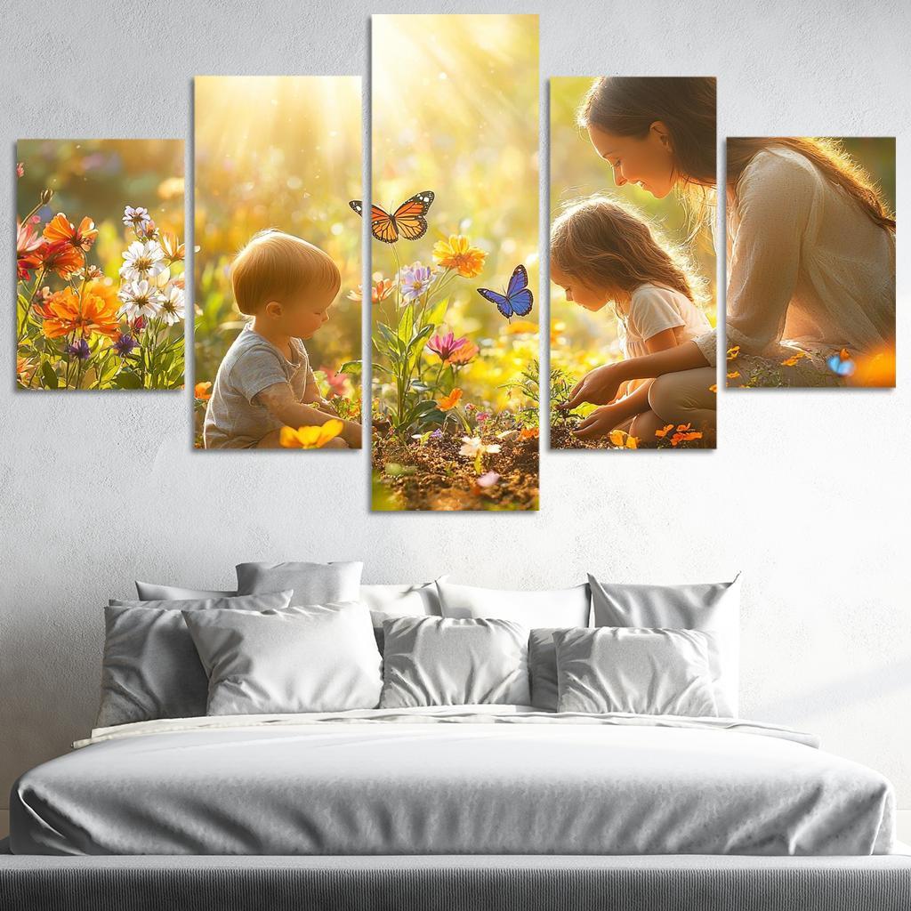 The Garden Of Nurture Cultivating Love Canvas Paintings Frame