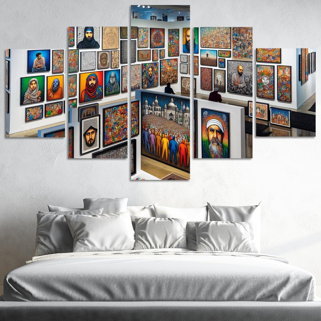 Fragments Of Reality Exploring Identity And Belonging Multi-panel Paintings