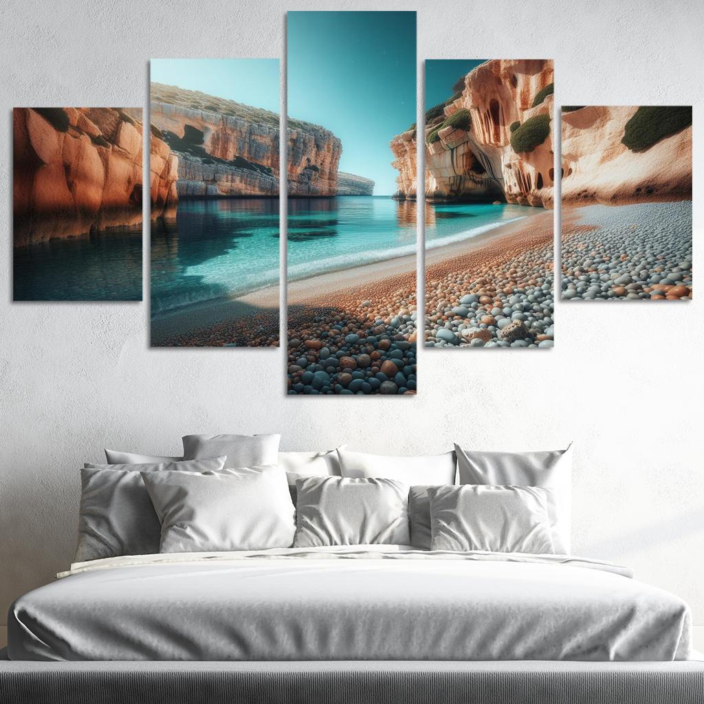 Pebble Cove Unique Geological Wonders Custom Paintings Frame