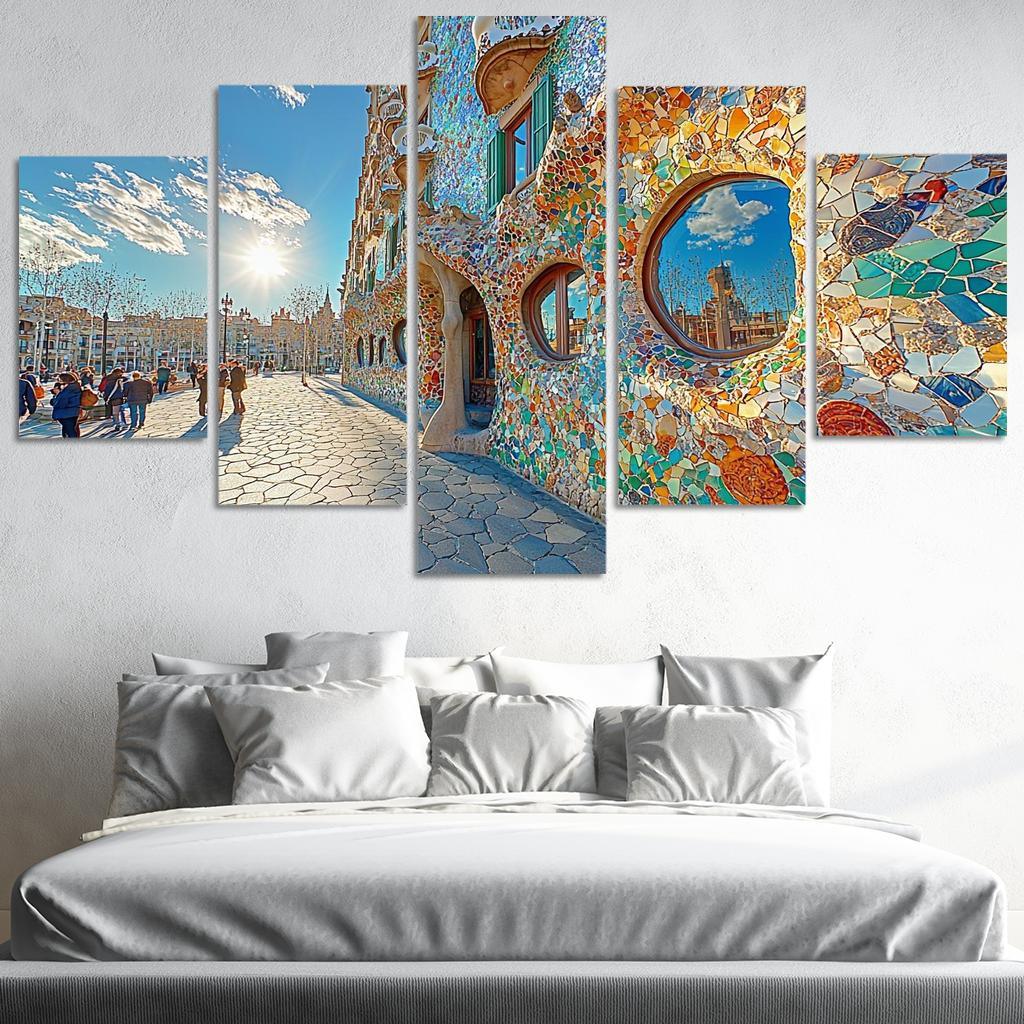 Casa Batll Abstract Paintings Frame