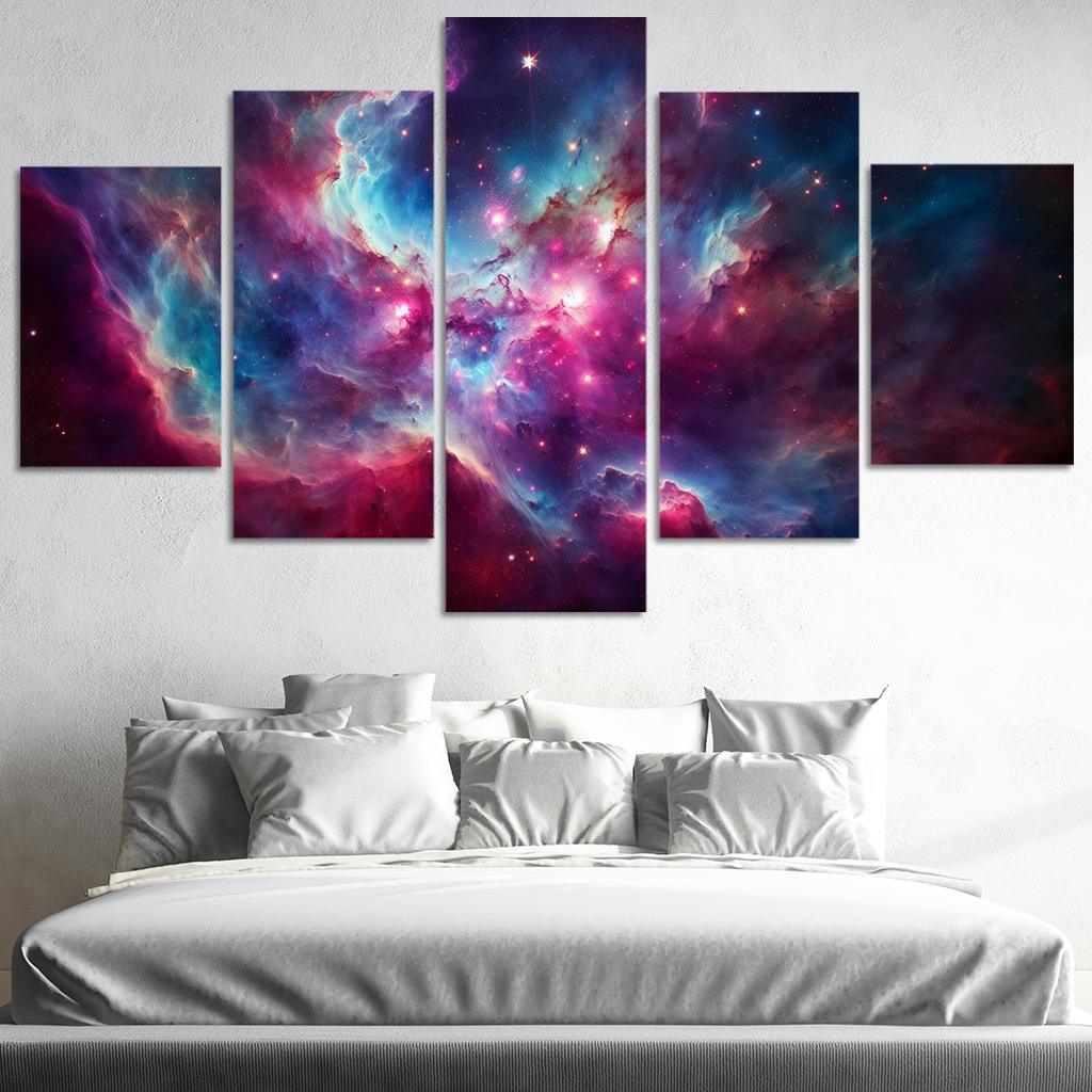 The Beauty Of Stellar Nebulae Abstract Paintings Frame
