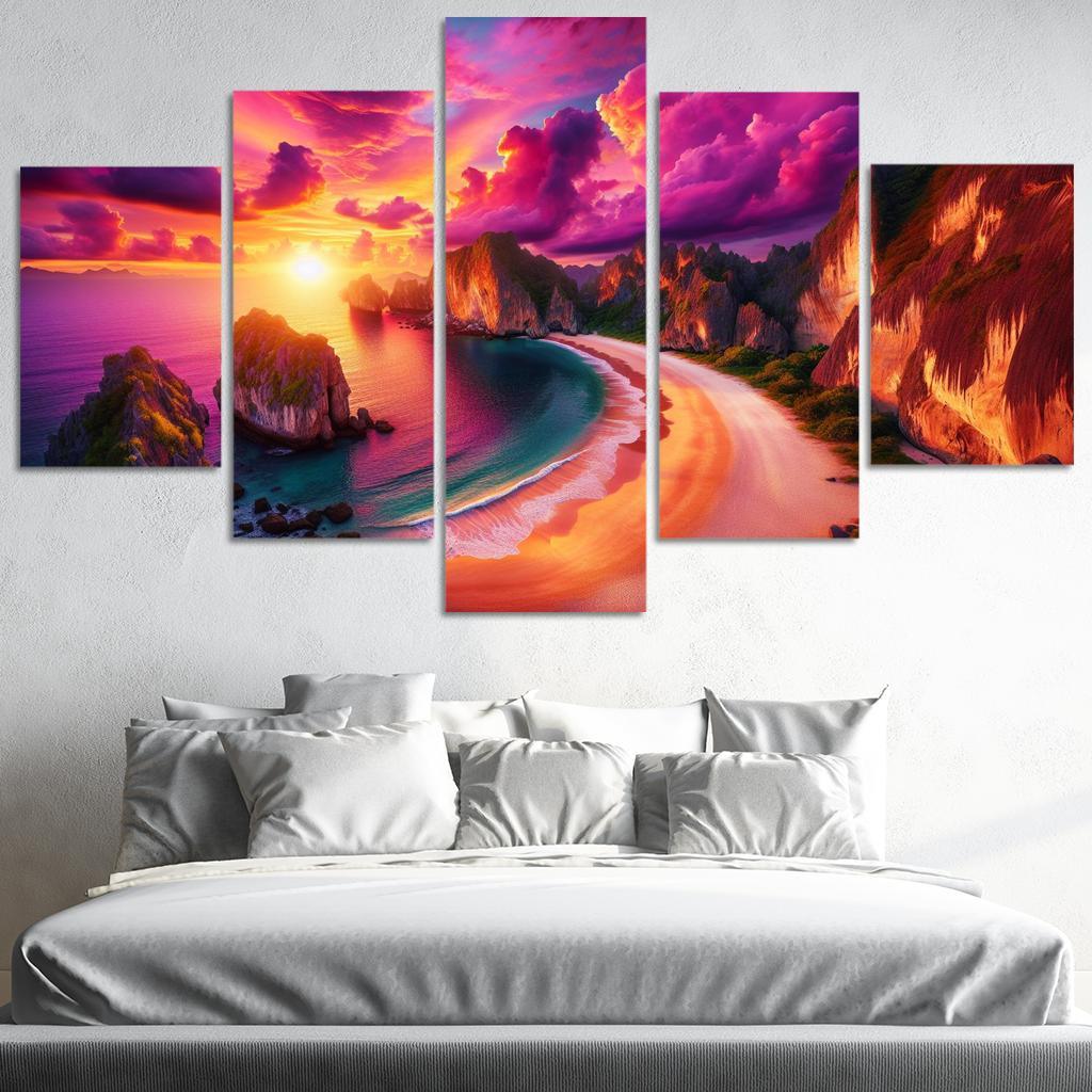 Sunset Ridge Beach Premium Artwork Frames