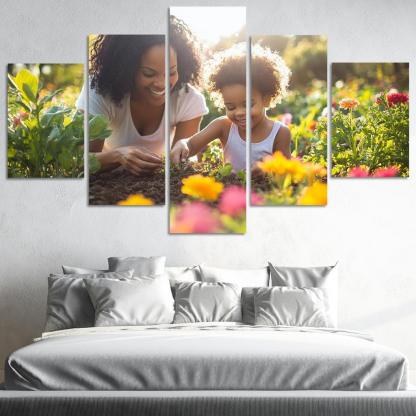 Seeds Of Tomorrow A Mothers Vision Canvas Paintings Frame