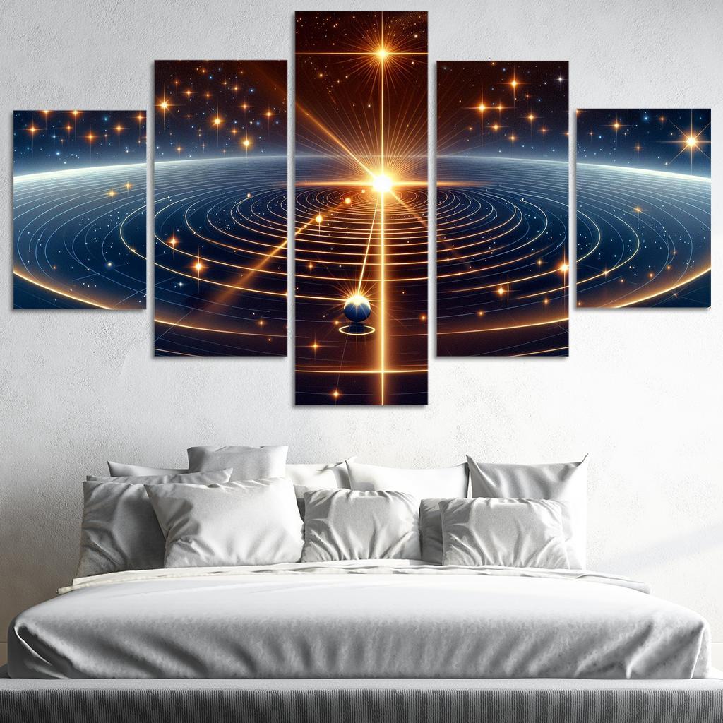 The Mechanics Of Stellar Parallax Abstract Paintings Frame