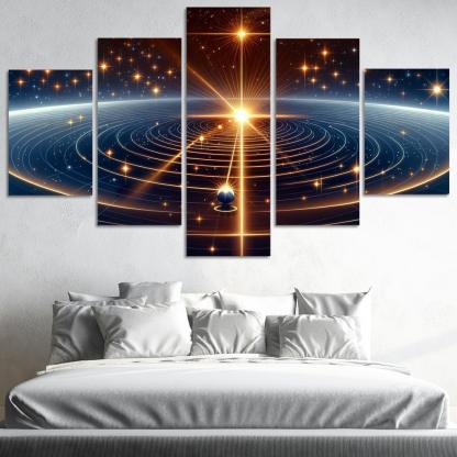 The Mechanics Of Stellar Parallax Abstract Paintings Frame