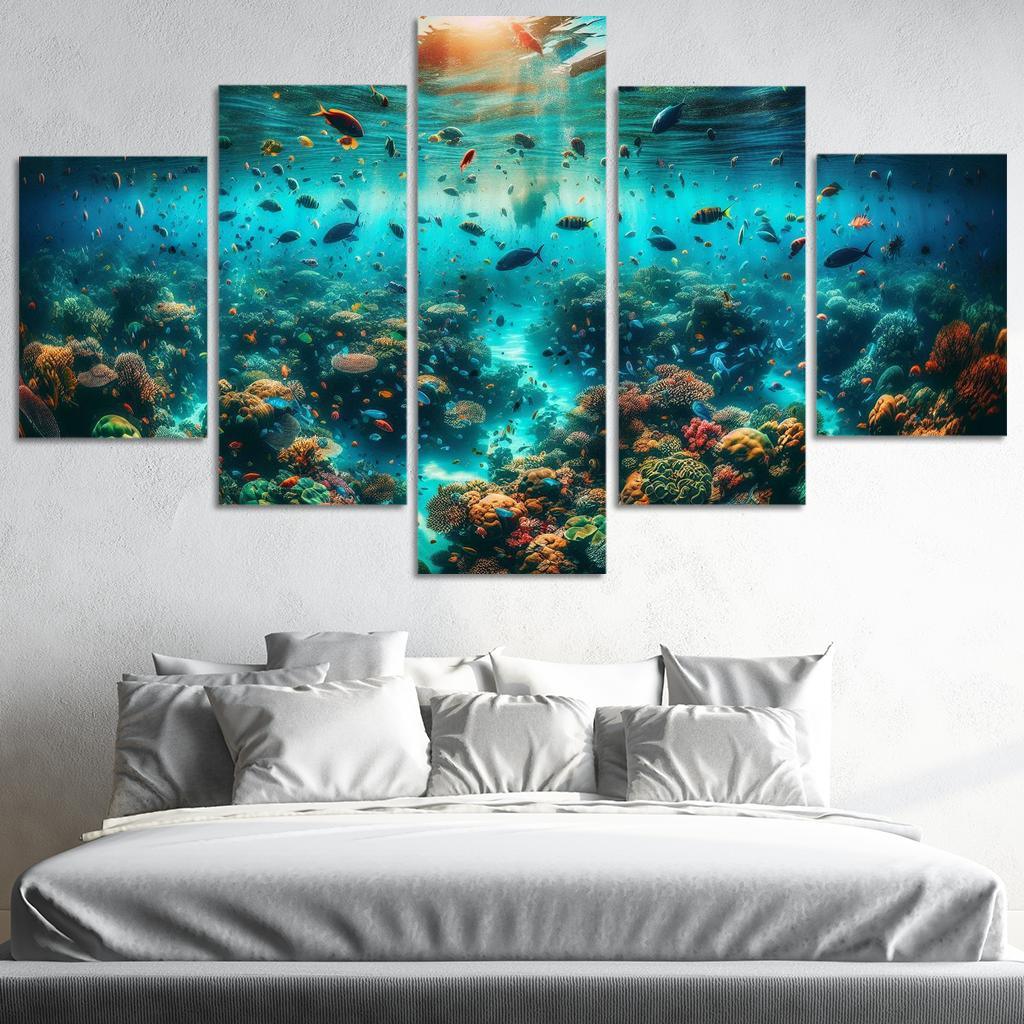 Coral Sanctuary Underwater Wonderland Custom Paintings Frame