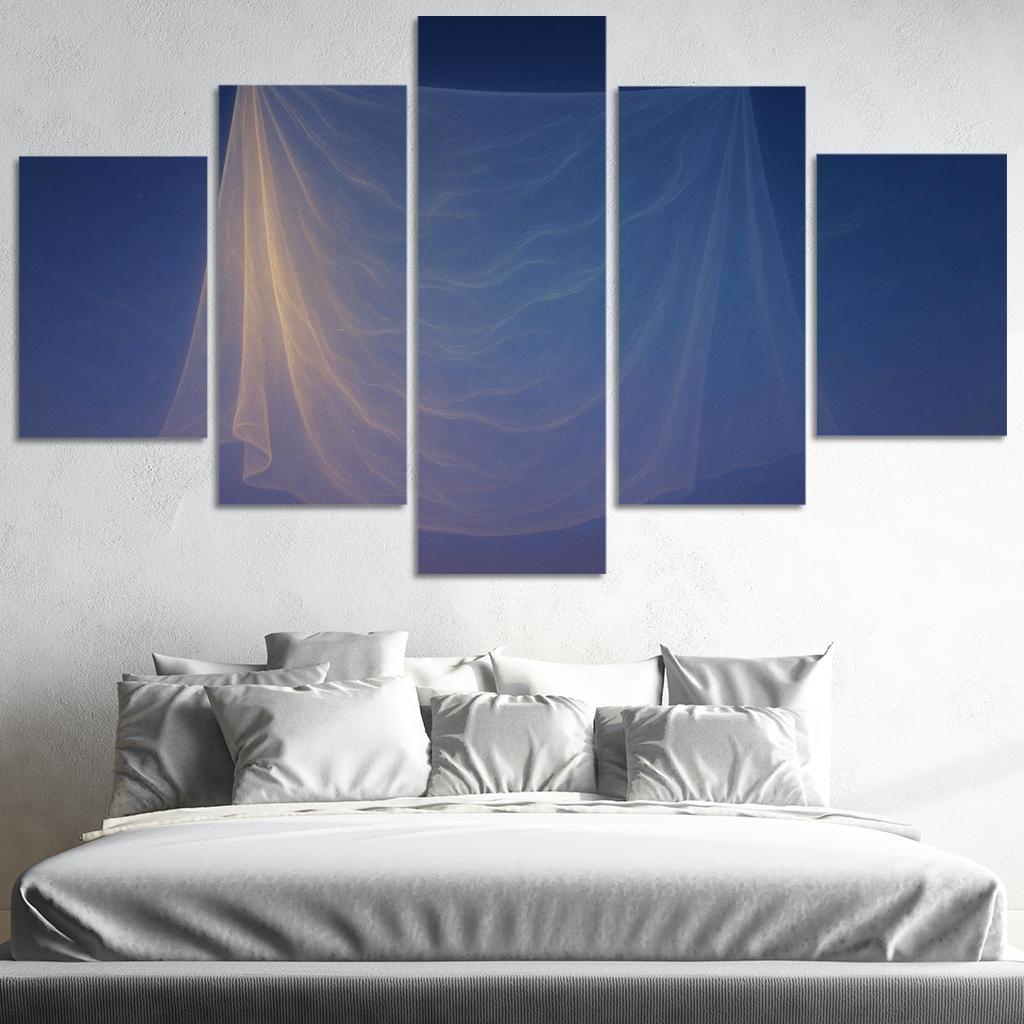 Luminous Veil Of Eternal Whispers Multi-panel Paintings