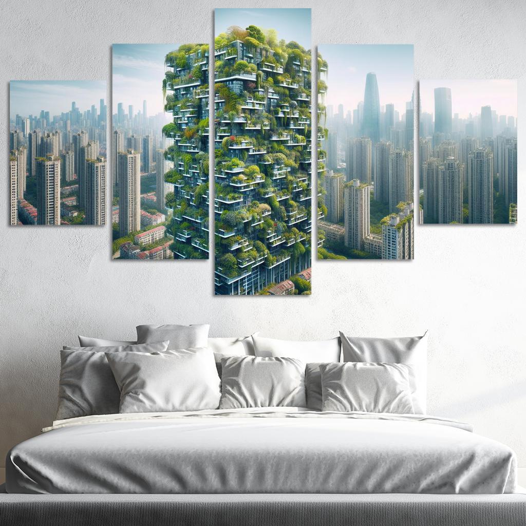 Vertical Forests Custom Paintings Frame