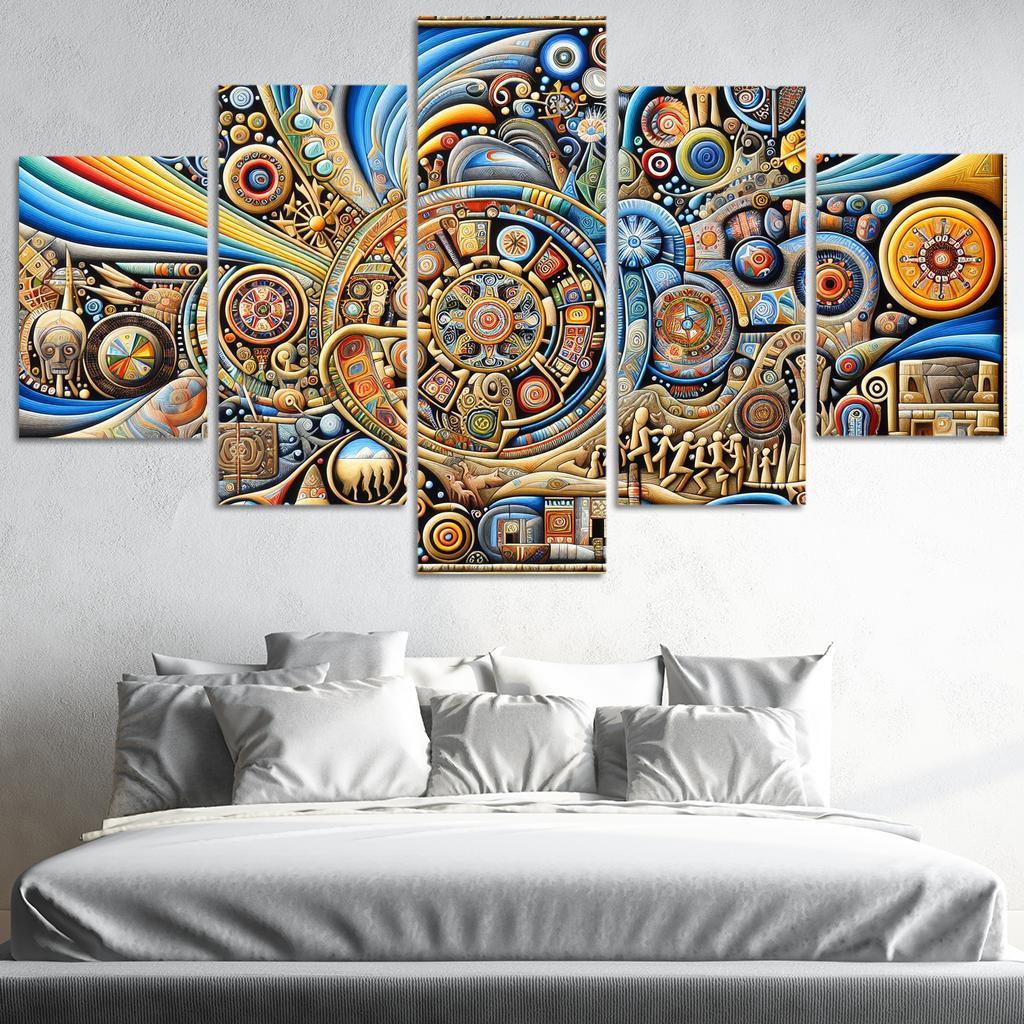 Culture Unbound Preserving Indigenous Traditions Multi-panel Paintings