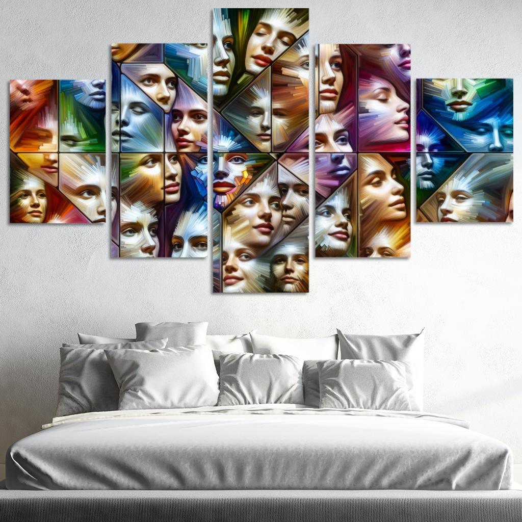 The Silent Struggles Mental Health And Society Custom Paintings Frame